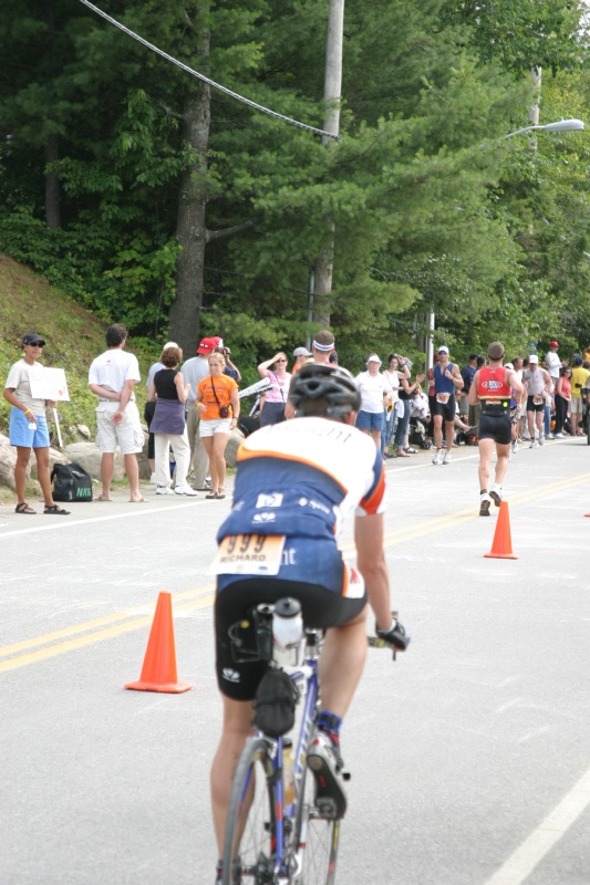 Richard on bike course