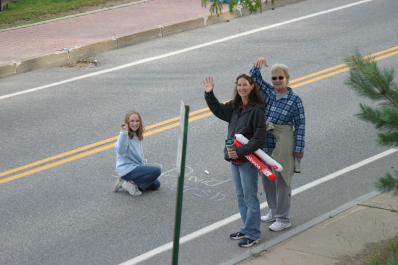 Dave's Family writting message for Dave