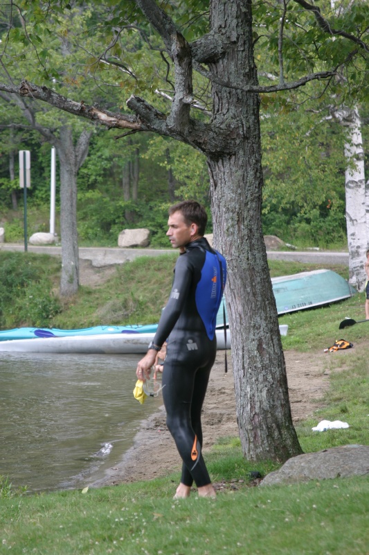 Dave getting ready for swim