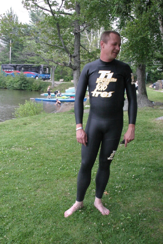 Richard Getting ready for Practice Swim