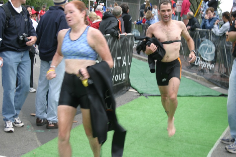 Dave finished with swim