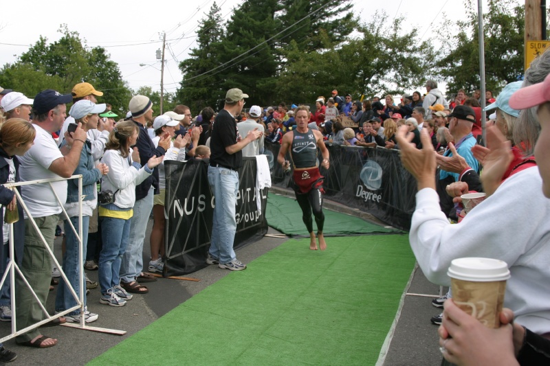 Lake Placid IM Swim Finish