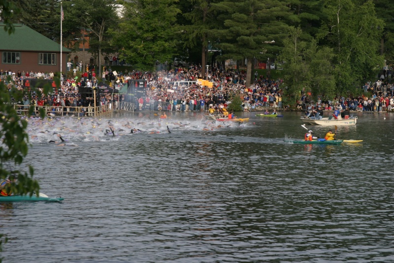 Start of Lake Placid IM
