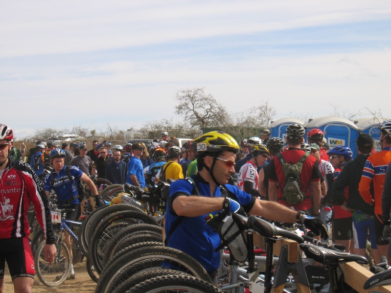 People getting ready for start of race