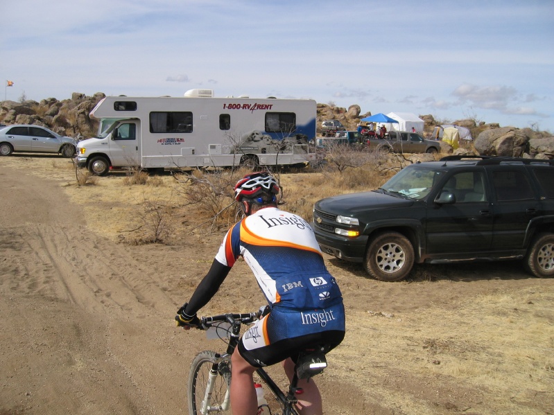 Richard riding to the start of Race
