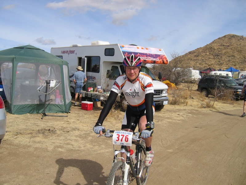 Richard riding to the start of Race