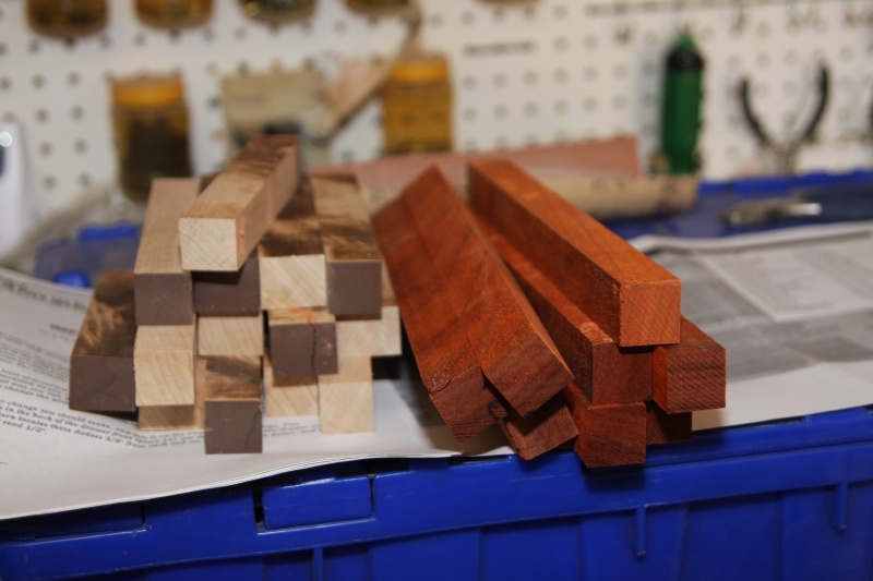 wood for the chess pieces