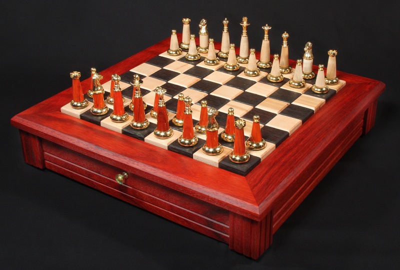 Completed Chess Set - Frame Padauk