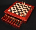 Completed Chess Set - Pieces Maple & Padauk